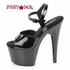 ADORE-709WRB, Side View 7 Inch Ankle Strap Sandal