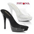 ATHENA-501, 5 Inch Heel Slide with Rhinestones By Pleaser USA
