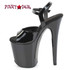 FLAMINGO-809WRB, 8 Inch Heel Ankle Strap Sandal Side View