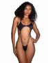 R-6734, Black Rhinestones Foil Teddy