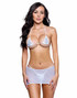 R6740, White Rhinestone Bikini Set View With Skirt R6741