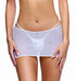 R6741, White Rhinestone Mesh Mini Skirt