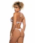 R6743, White Velvet Teddy With Dots Back View