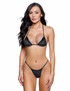 R6767, Black Velvet Ring Bikini Set By Roma