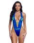 R-PBS118 Playboy 1 Piece Blue Swimsuit