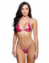 R6786, Iridescent Foil Bikini Set Color Berry