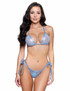 R6787, Baby Blue Fishnet Tie-Side Bikini Set