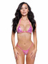 R6789, Hot Pink Shimmer Bikini Set