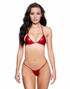 R6789, Red Shimmer Bikini Set