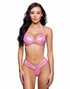R6799, Baby Pink Shimmer Short Set