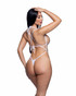 R6812, White Suspender Bikini Set Back View