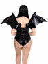 A2927, Strapless Bat Wings Back View