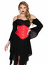 LA87385, Red Satin Waist Clincher