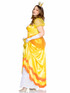 LA85559X, Plus Size Classic Sunflower Princess Costume Side View