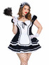 Leg Avenue LA87286X, Maid to Flirt Plus Size Costume