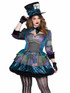 LA87334X, Charming Darling Plus Size Mad Hatter By Leg Avenue