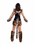 Roma R6831, Ferocious Tiger Babe Costume Back View