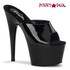 ADORE-701, 7" Black Platform Stripper Shoes by Pleaser