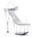 Ellie Shoes 709-Brook 7" Dancer Clear Sandals