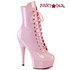 Baby Pink Platform Ankle Boots Delight-1020 by Pleaser
