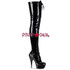 DELIGHT-3023, 6 inch high heel with 1.75 inch platform Thigh High Boots | Pleaser