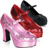 MARYJANE-50G, 4" Glitters Mary Jane Pump by Funtasma