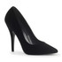 Seduce-420, 5 Inch Black Velvet Classic Pumps