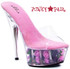 Ellie Shoes | Platform with Rose Fill Sandal 609-Roses Pink