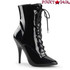 Zipper High Heel Ankle Boots  Pleaser Boots Seduce-1020, color black patent