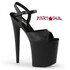 Pleaser Shoes | Flamingo-809, Ankle Strap Exotic Dancer Shoes Color Black Faux Leather