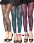 7450, Shimmer Leopard Print Footless Tights