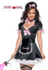 T9043, Frenchie Costume includes a dress, apron collar, headpiece and duster