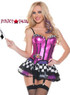 M0004, Fast Lane Racer costume includes a bustier, skirt and flag