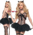 T0066, Deluxe Leopard Corset Costume By Starline