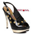 Ellie Shoes | 515-Skylar 5" Slingback Sandal with Stars Gold