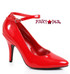 Red 4"  Pump Ankle Strap B Width Ellie Shoes E-8401-B