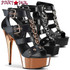 Pleaser Delight-658, Platform Strappy T-Strap Closed Back Sandal