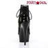 Pleaser Delight-696LC, Lace Up Open Toe and Open Back Booties back view