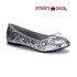 STAR-16G, Silver Women's Cosplay Glitter Flats | Funtasma Shoes