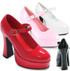 557-Eden, 5 Inch Hig Heel with 3/4 Inch Plaform Mary Jane Shoe Made by ELLIE Shoes color available: black, white, baby pink, red