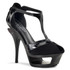 Deluxe-682, 5.5 Inch High Heel with 1.75 Inch Platform T-Strap Peep Toe Sandal