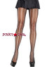 Black Fishnet with Contrast Vertical Stripes |Leg Avenue 9925