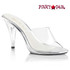 Fabulicious Clear 4 Inch Heel Slide CARESS-401,