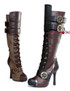 420-QUINLEY * 4 inch high heel steampunk boot with laces | Ellie shoes