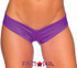 Rave Scrunch Back Micro Shorts | BodyZone 1244SL Color Purple