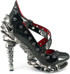 Chrome 5" Heel X-Strap Pump CROW Inner Side View by Hades Shoes