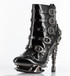 5 Inch Spinal High Heel Ankle Boot Side View by Hades Shoes | Machina