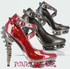 Razor Metallic Spine Heel | Hades TRITON Color available: Black, Burgundy and Pewter