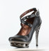 Razor Metallic Spine Heel | Hades TRITON Color black front view