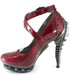 Razor Metallic Spine Heel | Hades TRITON Color burgundy side view